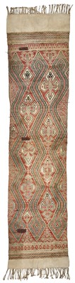 Lot 264 - AN IBAN CEREMONIAL CLOTH, BORNEO, CIRCA 1900