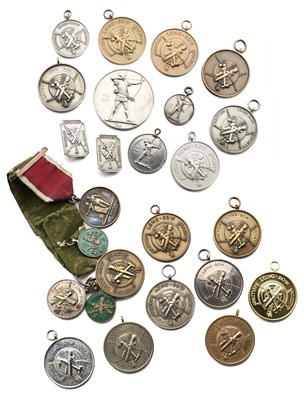 Lot 31 - A COLLECTION OF BRITISH LONG-BOW SOCIETY MEDALS, 20TH CENTURY