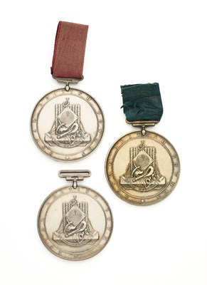 Lot 26 - THREE ROYAL BRITISH BOWMEN MEDALS AWARDED TO FRANCES AND MARY LEIGHTON, DATED 1856-7