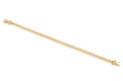 Lot 436 - DIAMOND BRACELET