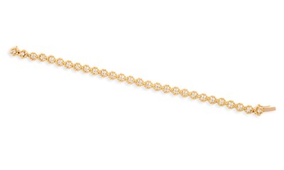 Lot 437 - DIAMOND BRACELET