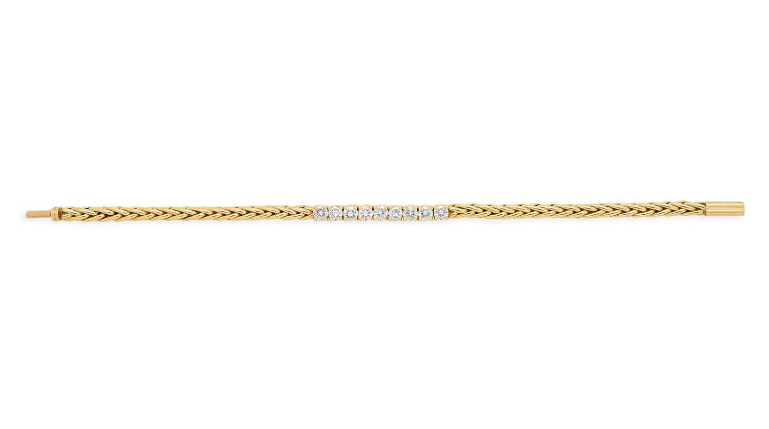 Lot 376 - DIAMOND BRACELET