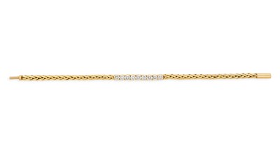 Lot 702 - DIAMOND BRACELET