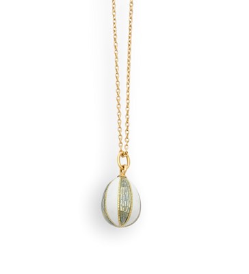 Lot 666 - ENAMEL PENDENT EGG