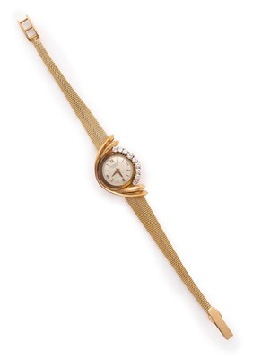 Lot 723 - UNIVERSAL, GENEVA: LADYS DIAMOND COCKTAIL WATCH, 1960s