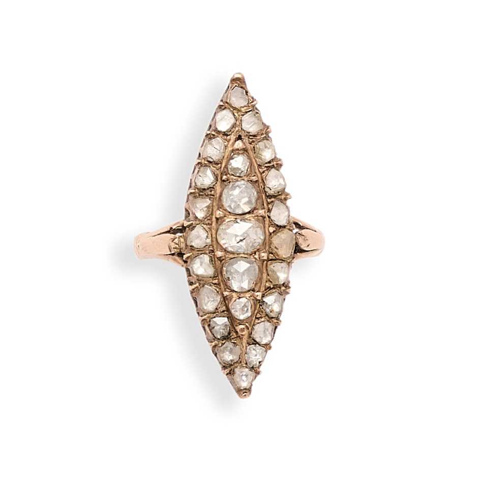 Lot 352 - OTTOMAN DIAMOND RING, 1890s