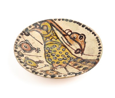 Lot 153 - A NISHAPUR POTTERY DISH, PERSIA, 10TH CENTURY