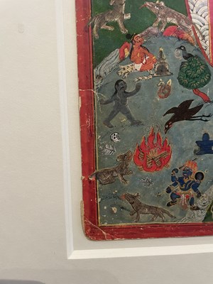 Lot 160 - A GROUP OF FIVE HINDU TANTRIC PAINTINGS, NEPAL, 19TH CENTURY