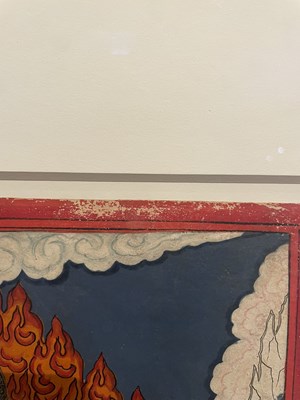 Lot 160 - A GROUP OF FIVE HINDU TANTRIC PAINTINGS, NEPAL, 19TH CENTURY