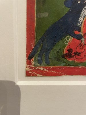 Lot 160 - A GROUP OF FIVE HINDU TANTRIC PAINTINGS, NEPAL, 19TH CENTURY
