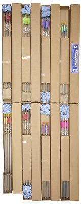 Lot 104 - EIGHT BOXED SETS OF QUICKS LONGSHOT ALUMINIUM ARROWS
