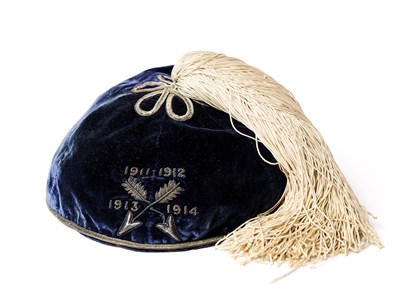 Lot 121 - AN ARCHERY HONOURS CAP, 1911-1914