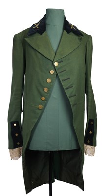 Lot 119 - AN ARCHER'S GREEN TAILCOAT, PART 19TH CENTURY
