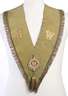 Lot 30 - AN ANCIENT ORDER OF FORESTERS COLLAR BY GEORGE TUTHILL, LATE 19TH CENTURY