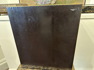 Lot 32 - A GOOD CHINESE EXPORT GILT DECORATED BLACK LACQUER COLLECTOR'S CABINET ON STAND, CIRCA 1815