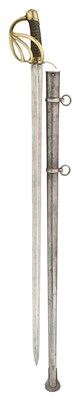 Lot 174 - A FRENCH ANXI CUIRASSIER’S SWORD, DATED 1814