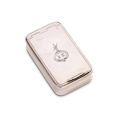 Lot 255 - A GEORGE III SILVER SNUFF BOX, JOHN SHAW, BIRMINGHAM, 1809