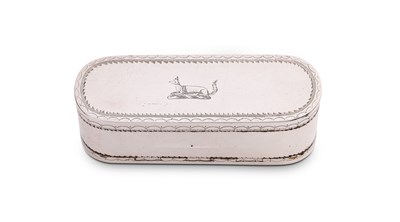 Lot 252 - A GEORGE III SILVER DOUBLE SNUFF BOX, ROBERT NASH, LONDON, 1787