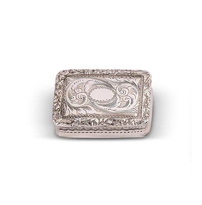 Lot 263 - A VICTORIAN SILVER VINAIGRETTE, NATHANIEL MILLS, BIRMINGHAM, 1846