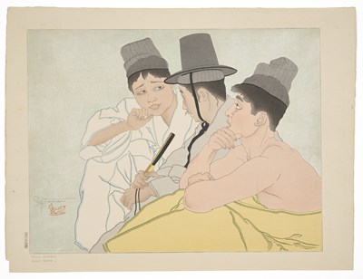 Lot 140 - PAUL JACOULET (1896-1960), A WOODBLOCK PRINT, SHOWA PERIOD, 20TH CENTURY
