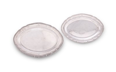 Lot 217 - A PAIR OF GEORGE III SILVER MEAT DISHES, WAKELIN & GARRARD, LONDON, 1795