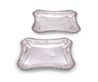 Lot 222 - A PAIR OF GEORGE III SILVER VEGETABLE DISHES, CHARLES FREDERICK KANDLER, LONDON, 1762