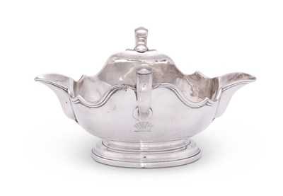 Lot 237 - A GEORGE I SILVER SAUCEBOAT, JAMES FRAILLON, LONDON, 1725