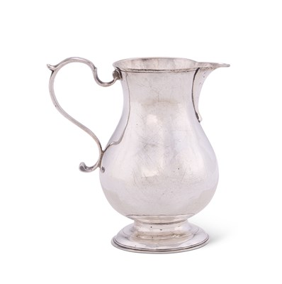 Lot 156 - A GEORGE II SILVER CREAM JUG, BENJAMIN WEST, LONDON, 1743