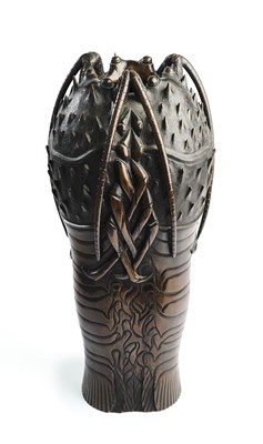 Lot 156 - A JAPANESE BRONZE ‘LOBSTER’ VASE, MEIJI PERIOD (1868-1912)