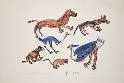 Lot 338 - QWAA (BOTSWANAN circa 1920-1990) / THAMAE SETSHOGO (BOTSWANAN circa 1970-2004)
