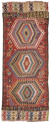 Lot 242 - A KONYA KILIM, CENTRAL ANATOLIA, PRE 1850