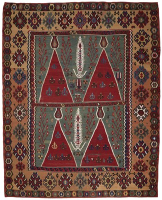 Lot 240 - A ERZERUM KILIM, NORTH EAST ANATOLIA, MID 19TH CENTURY