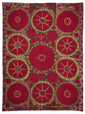 Lot 245 - A PISKENT SUZANI, UZBEKISTAN, PRE 1850