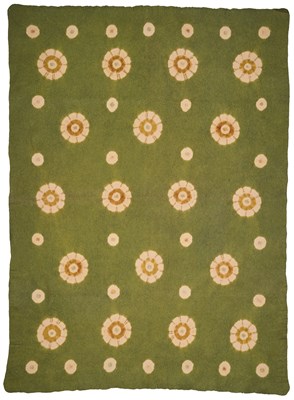 Lot 50 - A MONGOLIAN FELTED WOOL MOSEN FOR THE JAPANESE MARKET, LATE 19TH CENTURY