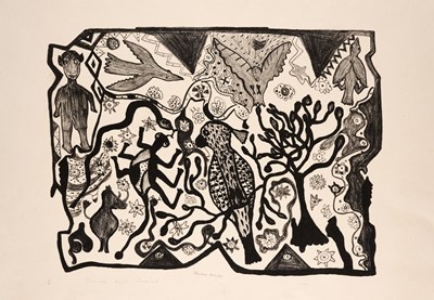 Lot 340 - QWAA (BOTSWANAN circa 1920-1990) AND THAMAE KAASHE (BOTSWANAN B.1979)