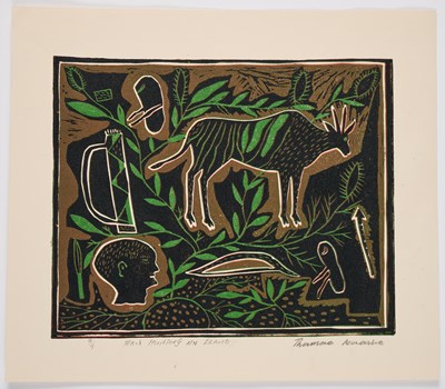 Lot 28 - QAEQHAO MOSES (BOTSWANAN B.1973) AND THAMAE KAASHE (BOTSWANAN B.1979)
