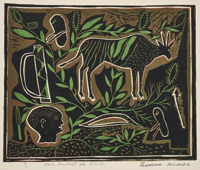 Lot 28 - QAEQHAO MOSES (BOTSWANAN B.1973) AND THAMAE KAASHE (BOTSWANAN B.1979)