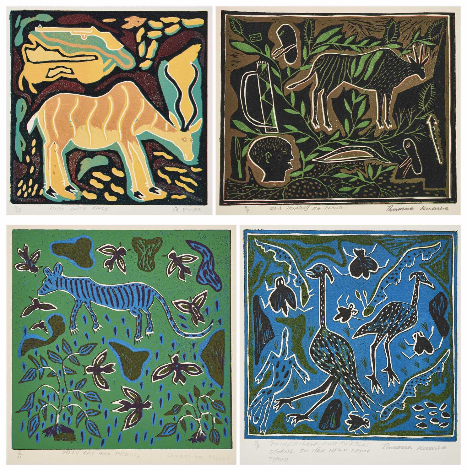 Lot 28 - QAEQHAO MOSES (BOTSWANAN B.1973) AND THAMAE KAASHE (BOTSWANAN B.1979)
