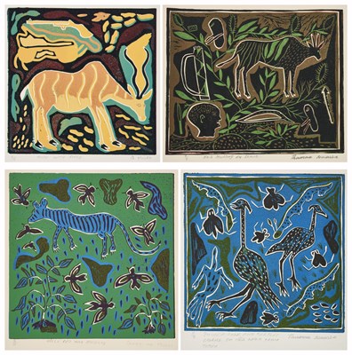 Lot 28 - QAEQHAO MOSES (BOTSWANAN B.1973) AND THAMAE KAASHE (BOTSWANAN B.1979)