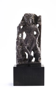 Lot 173 - A SMALL STEATITE FIGURE OF PADMAPANI, KASHMIR, CIRCA 7TH CENTURY