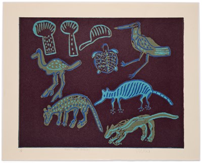 Lot 29 - QWAA (BOTSWANAN circa 1920-1990) AND THAMAE KAASHE (BOTSWANAN B.1979)