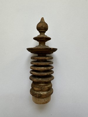 Lot 158 - A JAPANESE CYPRUS WOOD PAGODA FROM THE SET OF 'ONE MILLION PAGODAS'