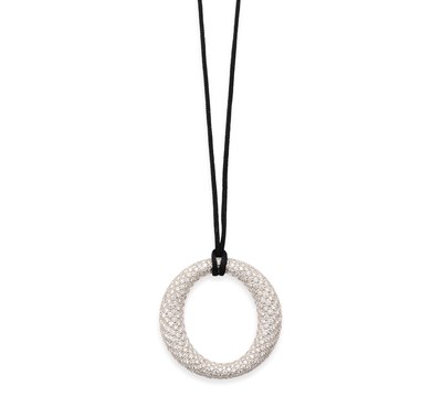 Lot 803 - TIFFANY & CO, ELSA PERETTI: 'SEVILLANA' DIAMOND PENDANT