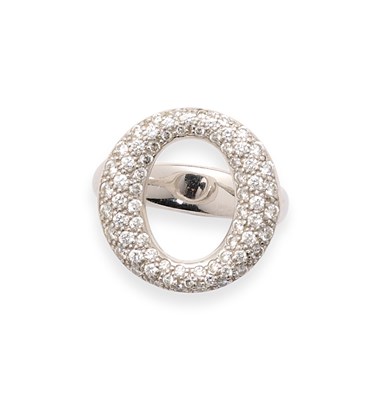 Lot 802 - TIFFANY & CO, ELSA PERETTI: 'SEVILLANA' DIAMOND RING, 2005