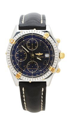 Lot 520 - BREITLING, CHRONOMAT, REF.B13050.1: GENTLEMAN'S STAINLESS STEEL AND GOLD WRISTWATCH, CIRCA 1996