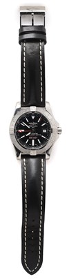 Lot 517 - BREITLING, AVENGER II GMT, REF. A32390: GENTLEMAN'S STAINLESS STEEL WRISTWATCH, CIRCA 2015