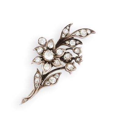 Lot 655 - DIAMOND PENDANT, 1890s