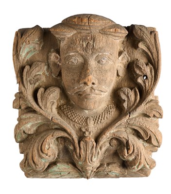 Lot 70 - A CARVED WOOD ARCHITECTURAL RELIEF, GUJARAT, WESTERN INDIA, 19TH CENTURY