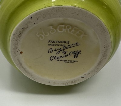 Lot 26 - A CLARICE CLIFF 'GREEK' SHAPE JUG, EARLY 1930s