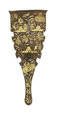 Lot 148 - A RARE NORTH INDIAN SMALL-SWORD SCABBARD LOCKET FOR THE EUROPEAN MARKET, CIRCA 1770-80